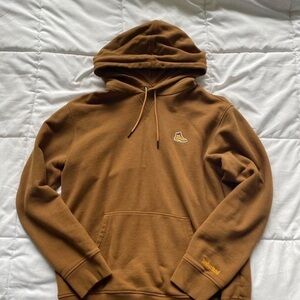 Timberland Brown Sweatshirt with Ribbed Cuffs and Logo